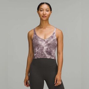 Lululemon Align Tank Top Diamond Dye Mink Berry Lunar Rock Shadow Grey Size 6